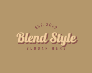 Retro Style Boutique logo design