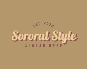 Retro Style Boutique logo design