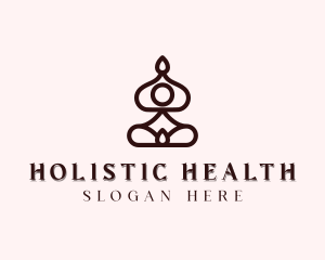 Holistic Yoga Meditation logo design