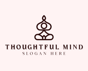 Holistic Yoga Meditation logo design