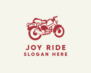 Retro Motorcycle Rider logo design