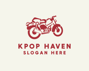 Retro Motorcycle Rider logo design