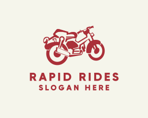 Retro Motorcycle Rider logo