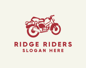 Retro Motorcycle Rider logo design