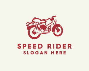 Retro Motorcycle Rider logo