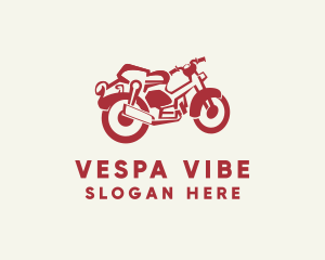 Retro Motorcycle Rider logo