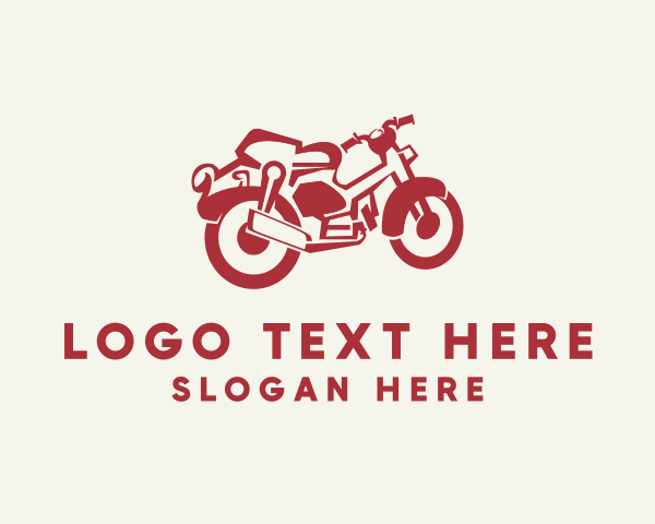 Retro Motorcycle Rider logo