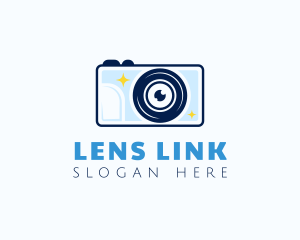 Photo Camera Lens logo design