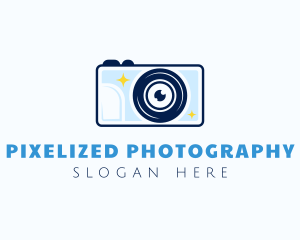 Photo Camera Lens logo design