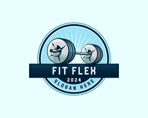 Barbell Fitness Gym logo design