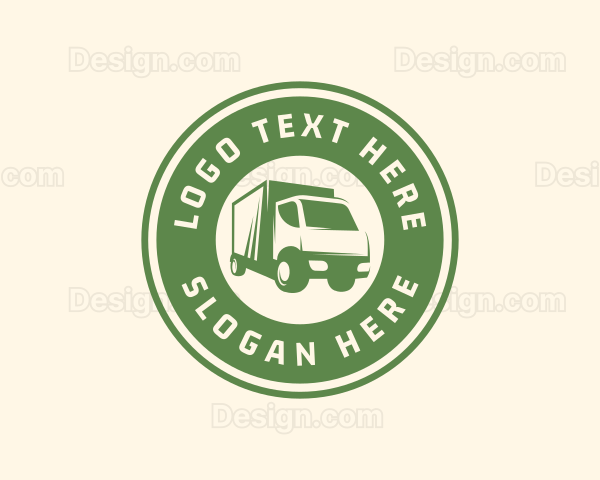 Logistics Forwarding Truck Logo