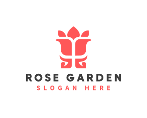 Rose Flower Psychology logo design