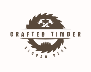 Carpentry Hammer Tools logo design