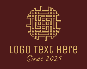 Gold Woven Ornament  logo