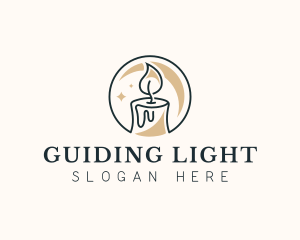 Candle Vigil Light logo design