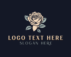 Elegant Rose Flower logo