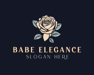 Elegant Rose Flower logo design