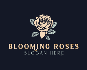 Elegant Rose Flower logo design