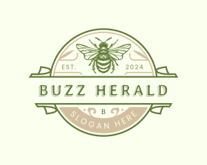 Organic Bee Honey logo design