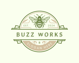 Organic Bee Honey logo design