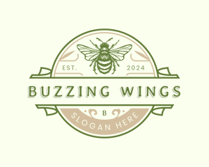 Organic Bee Honey logo design