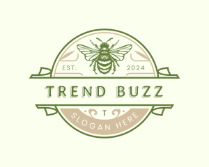 Organic Bee Honey logo design