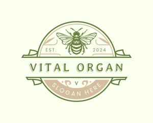 Organic Bee Honey logo design