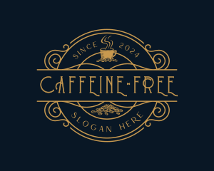 Coffee Bean Cup Cafe logo design