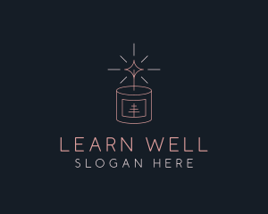 Candle Wellness Decoration logo design