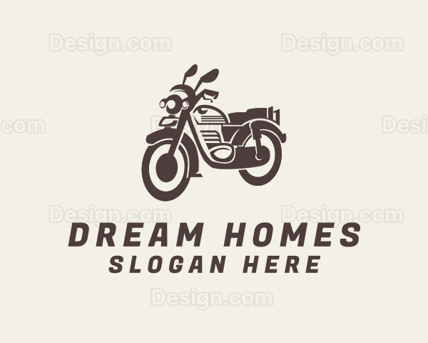 Motorbike Retro Rider Logo