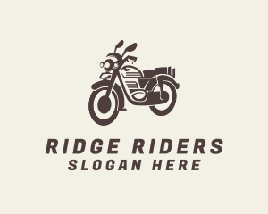 Motorbike Retro Rider logo design