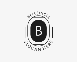 Minimalist Hipster Oval logo design