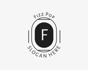 Minimalist Hipster Oval logo design