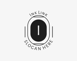 Minimalist Hipster Oval logo design