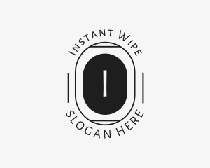 Minimalist Hipster Oval logo design