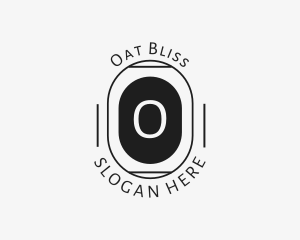 Minimalist Hipster Oval logo design