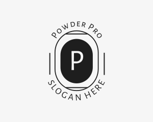 Minimalist Hipster Oval logo design