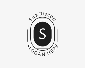 Minimalist Hipster Oval logo design