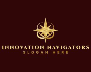 Premium Star Orbit Navigation logo design