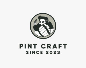 Draft Beer Badge  logo design