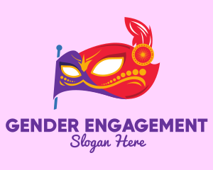 Colorful Festive Flag Mask logo