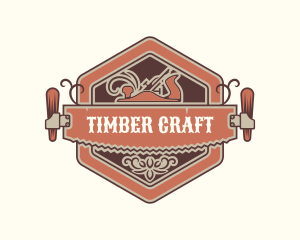 Woodworker Lumber Saw logo design