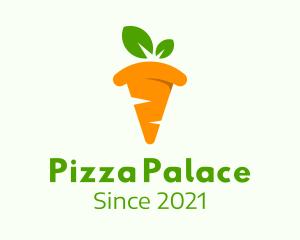 Carrot Pizza Slice  logo design