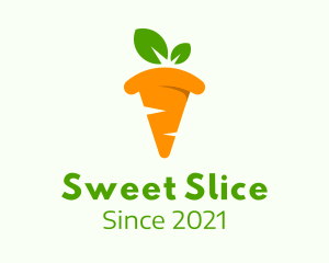 Carrot Pizza Slice  logo design