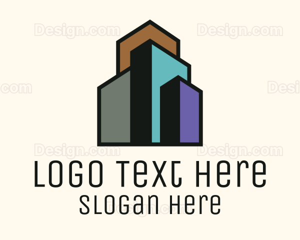 Minimalist Real Estate Building Logo