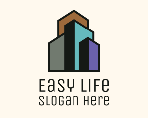 Minimalist Real Estate Building  logo design