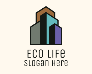 Minimalist Real Estate Building  logo design