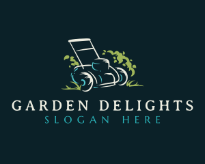 Landscaping Gardening Mower logo design