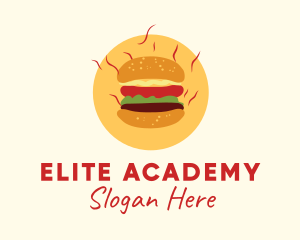 Hot Burger Sandwich logo