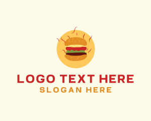 Hot Burger Sandwich logo